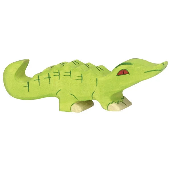 Figura legno coccodrillo piccolo – Holztiger