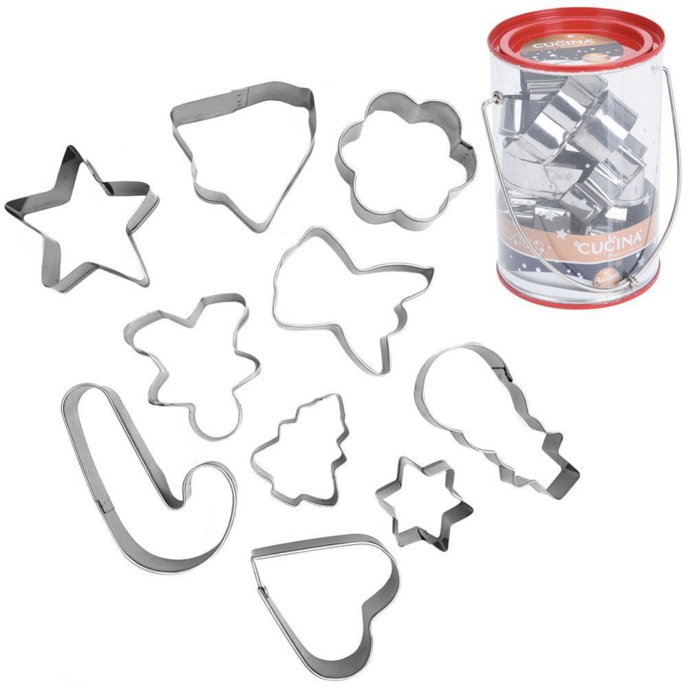 Set of cookie cutters - La Cucina - Christmas mix, 10 pcs