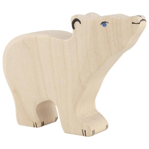 Figura in legno- Orso polare piccolo HOLZTIGER