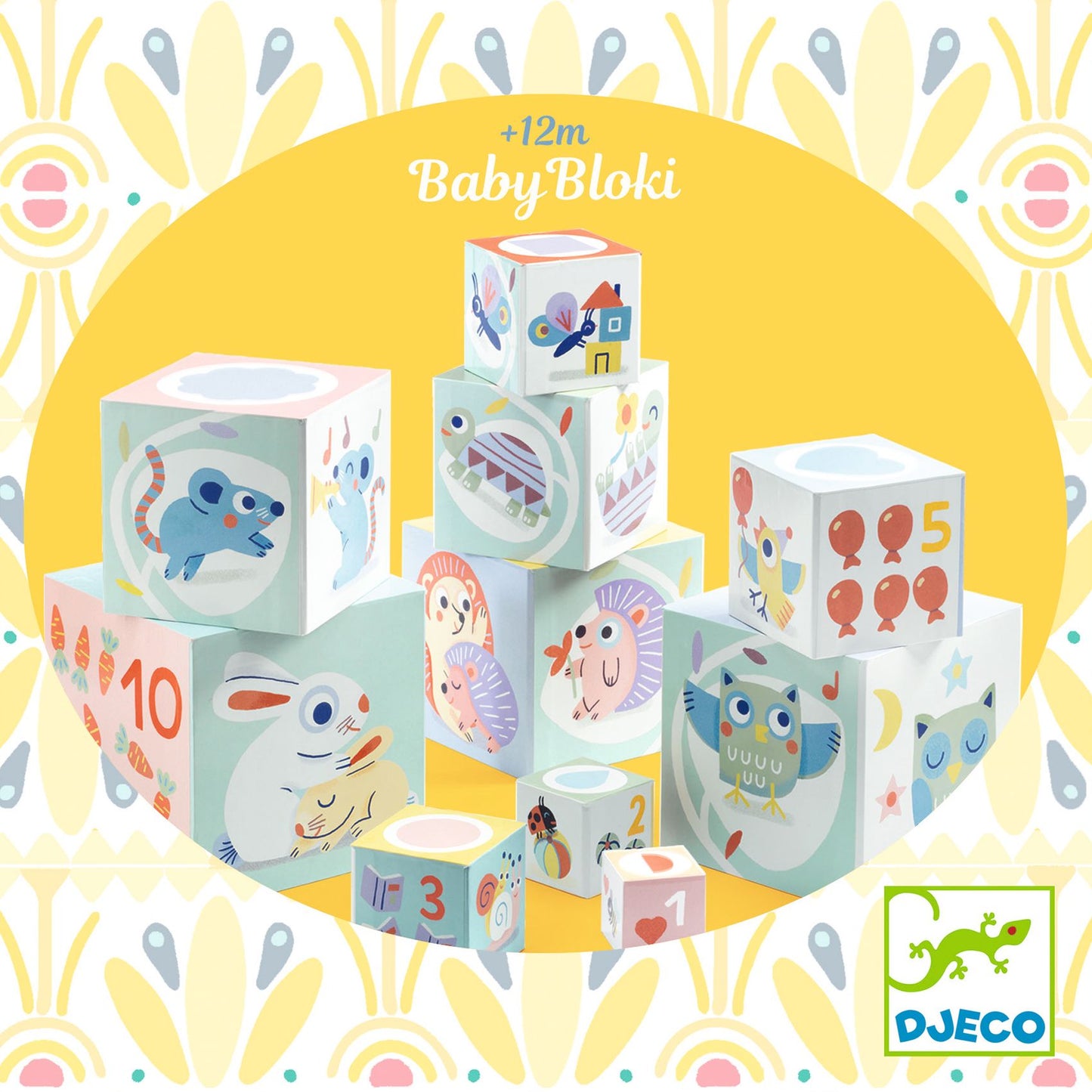 10 cubi Baby Bloki - Djeco