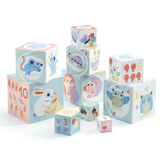 10 cubi Baby Bloki - Djeco