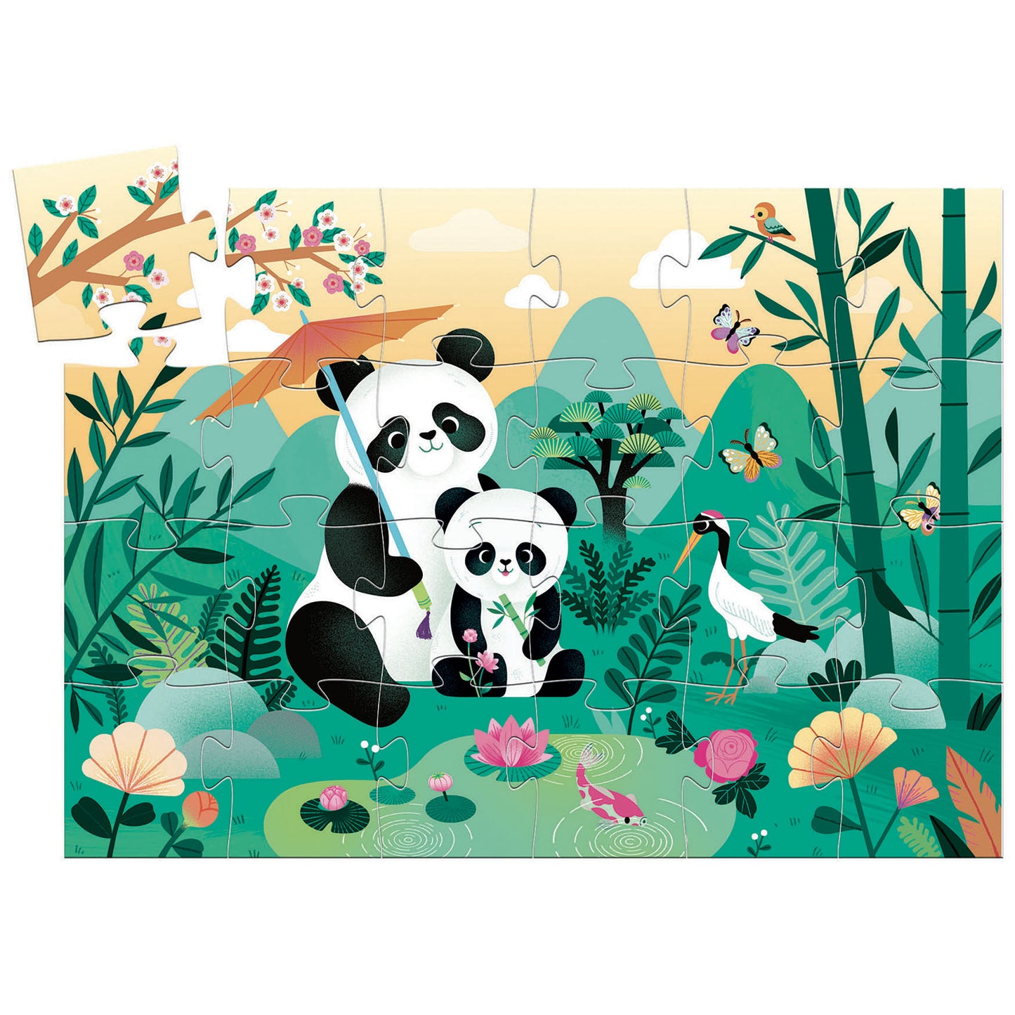 Leo the panda 24 pcs Puzzle DJECO