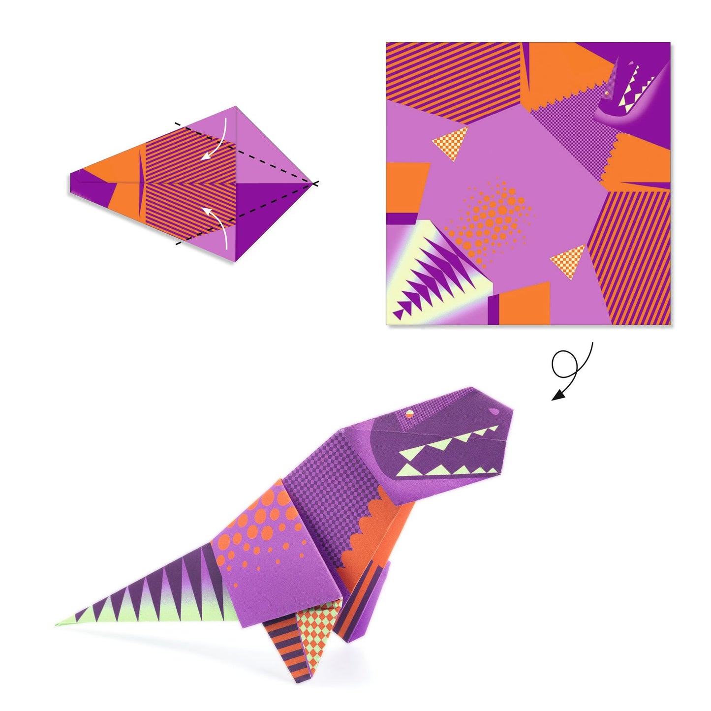 Origami per bambini, Dinosauri Djeco