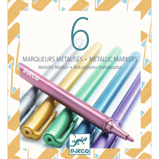 Pennarelli Markers METALLIC 6 pezzi – Djeco