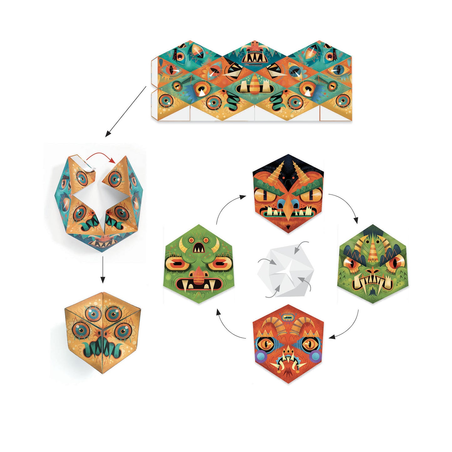 Origami Flexmonsters Djeco