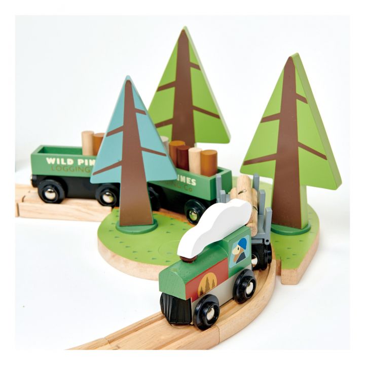 Trenino Tender Leaf Toys wild pines forest