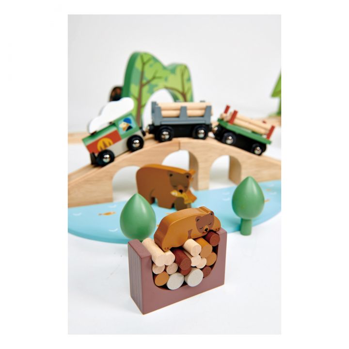 Trenino Tender Leaf Toys wild pines forest