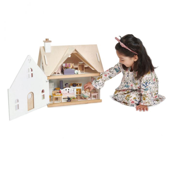 Casa delle bambole Cottontail Cottage Tender Leaf con accessori